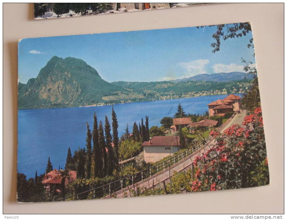 LUGANO Castagnola E Monte Salvatore Colori VG 1970 - Agno