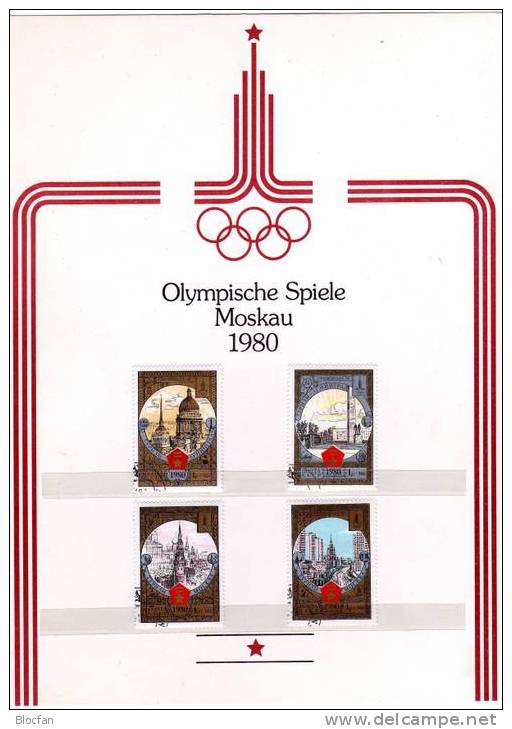 Tourismus Zur Olympiade In Moskau1980 Dokumentation SU O 110€ - Collezioni