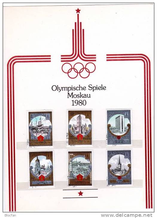 Tourismus Zur Olympiade In Moskau1980 Dokumentation SU O 110€ - Collections