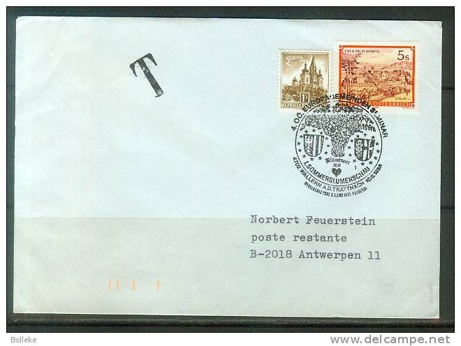 Autriche  -  Lettre De 1988  -  Taxée En Belgique - Covers & Documents