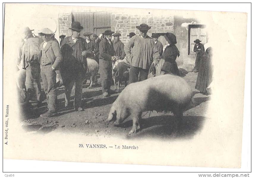 Le MARCHÉ - FOIRE Aux COCHONS - VANNES - VENTE DIRECTE X - Foires