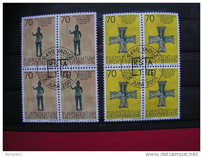 == Lichtenstein , 2001 Hystorischer Verein 1266-1267   Michel € 8,80 - Used Stamps