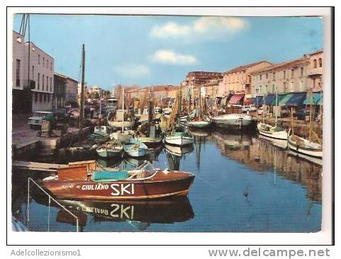 22083)cartolina Illustratoria  Cesenatico - Porto Canale - Cesena