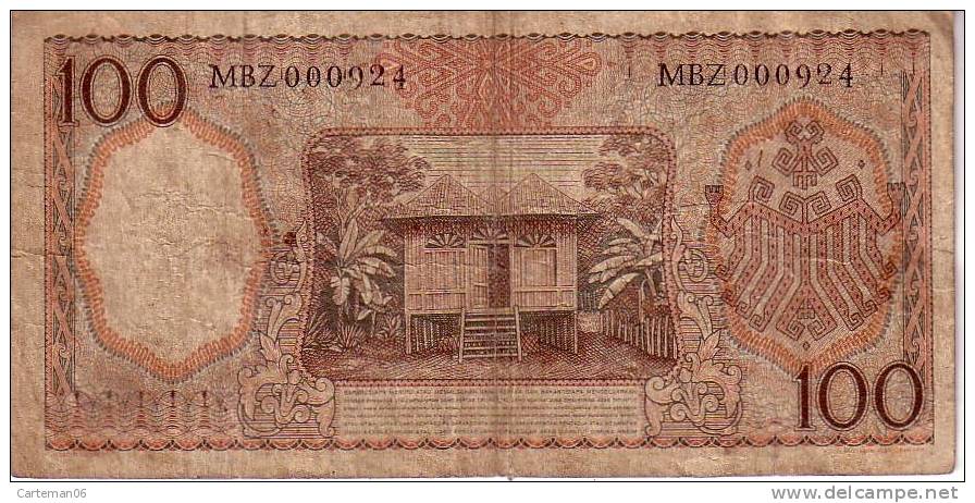 Billet Bank Indonesia - 100 Seratus Rupiah De 1958 - Indonesia