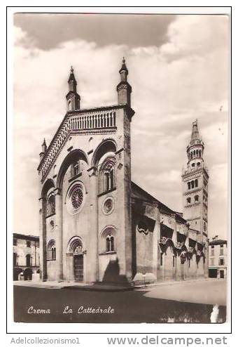 22135)cartolina Illustratoria  Crema - La Cattedrale - Cremona