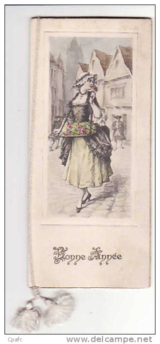 Superbe Calendrier 1906 - Bonne Année -femme -A VOIR - Klein Formaat: 1901-20