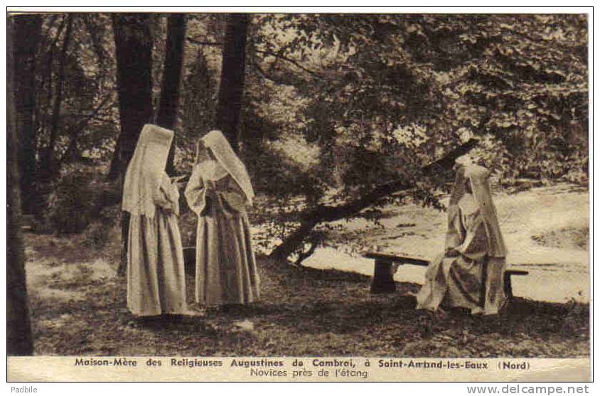Carte Postale 59. St-Amand-les-Eaux  Maison Mère Des Religieuses Augustines Novices à L´étude Trés Beau Plan - Saint Amand Les Eaux