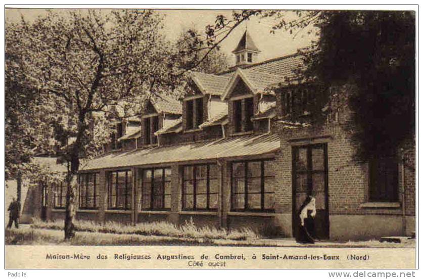 Carte Postale 59. St-Amand-les-Eaux  Maison Mère Des Religieuses Augustines Cotés  Ouest  Trés Beau Plan - Saint Amand Les Eaux