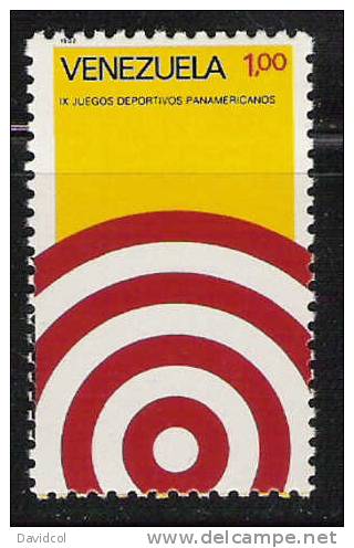 Q349.-.VENEZUELA.- 1983.-MI: # 2253.-  IX PANAMERICAN GAMES COPAN`83 .- TIR ARC -  MNH .- VALUE :4 EUROS - Shooting (Weapons)