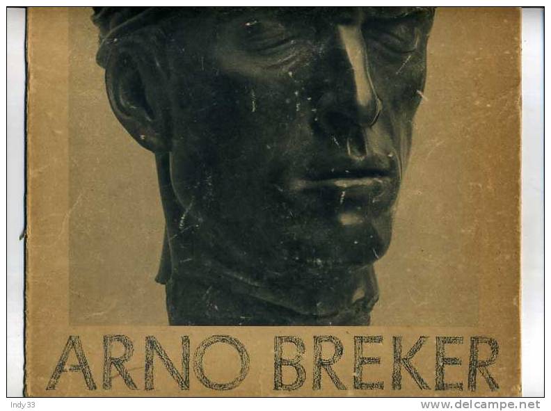 - PORTRAIT EN BUSTE . REPRO D´UNE SCULPTURE D´ARNO BREKER . PAGE DE COUVERTURE SUR CARTON. - Sonstige & Ohne Zuordnung