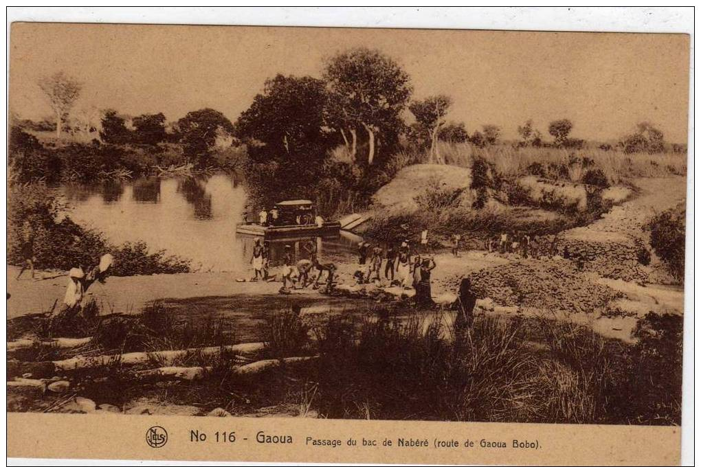 Haute-Volta:Gaoua; Passage Du Bac De Nabéré (route De Gaoua Bobo) - Burkina Faso