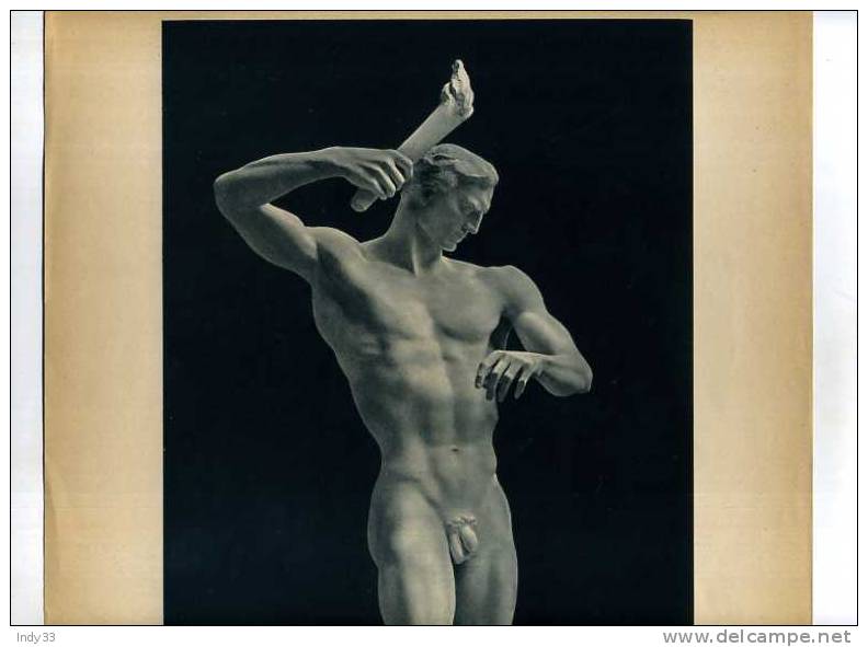 -PROMETHEUS . EN PIEDS .  REPRO D´UNE SCULPTURE D´ARNO BREKER . - Sonstige & Ohne Zuordnung