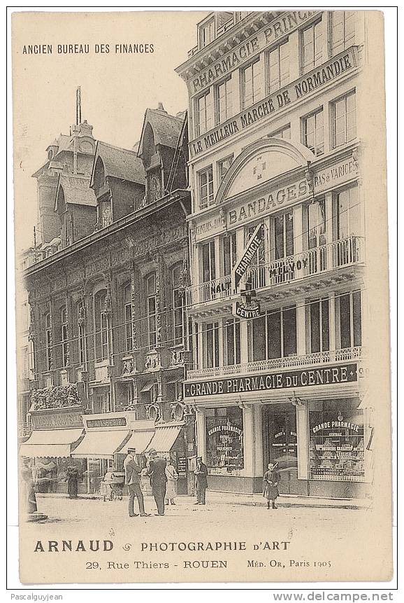 CPA ROUEN - GRANDE PHARMACIE DU CENTRE - Winkels