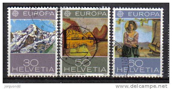 CEPT-1975 Schweiz (1050-1052) Gestempelt - 1975