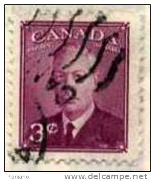 PIA - CANADA - 1949-51 : Re Giorgio VI°  - (Yv 238) - Oblitérés