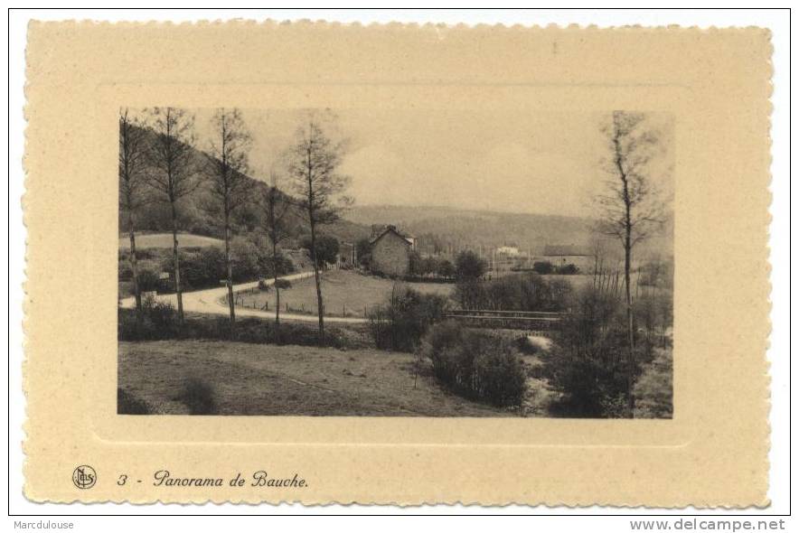 Evrehailles (Yvoir). Panorama De Bauche. Verso, Publicité: La Bonne Auberge, Evrehailles-Bauche, Vallée Du Bocq. - Yvoir