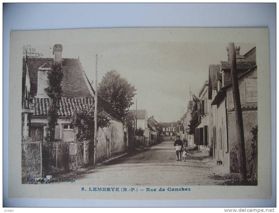 LEMBEYE  (Pyrénées Atlantiques)  :  Rue De CONCHEZ - Lembeye