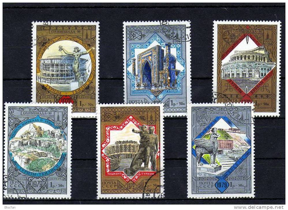 Tourismus Zur Olympiade In Moskau1980 SU 5 Serien O 53€ - Collections (with Albums)