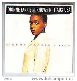 DIONNE  FARRIS   //  I KNOW    //  CD SINGLE NEUF SOUS CELLOPHANE - Soul - R&B