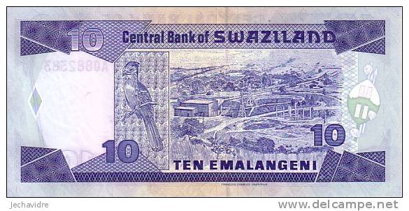 SWAZILAND  10 Emalangeni  Emission De 1998   Pick 24c     ***** BILLET  NEUF ***** - Swaziland