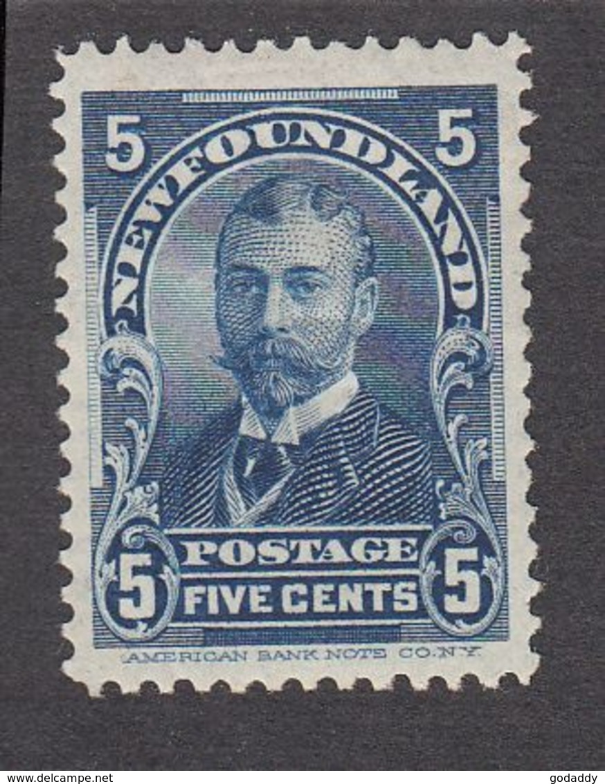 Newfoundland 1897 5c Blue SG90  MH - 1865-1902