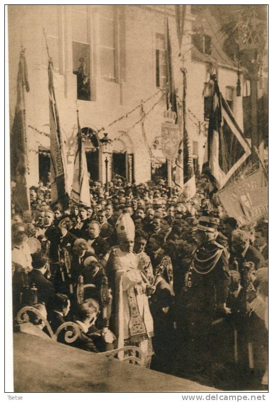 Binche - Congrès Eucharistique Du 2 Septembre 1928 -L'arrivée De Mgr L'Evêque - Binche
