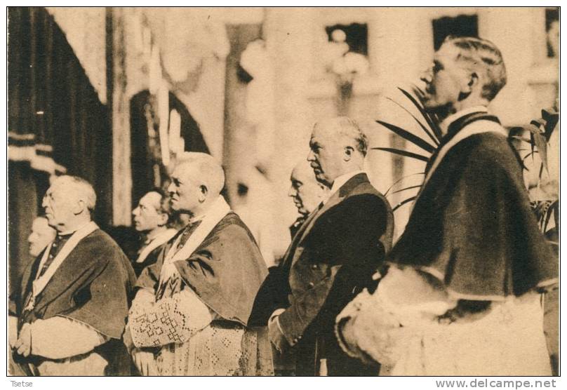 Binche - Congrès Eucharistique Du 2 Septembre 1928 -Le Cortège - Les Autorités Religieux Et Civiles De Binche - Binche