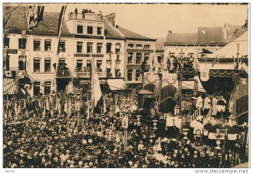 Binche - Congrès Eucharistique Du 2 Septembre 1928 -Le Cortège - La Mess Pontificale, à L'Autel - Binche