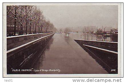 Chemins De Fer - Métro ? - Inondations De 1910 - RF3864 - Dép 75 - Paris - Ligne D´Orsay Austerlitz - état - Paris Flood, 1910