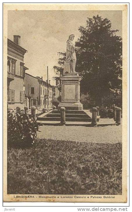 LENDINARA (Rovigo) - Monumento A L. Canozio E Palazzo Boldrini - Rovigo