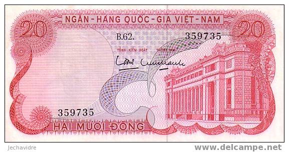 VIET-NAM SUD  20 Dong  Non Daté (1969)   Pick 24a     ***** QUALITE  AUNC ***** - Vietnam