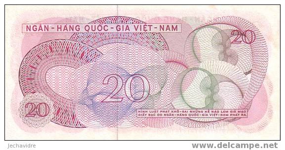 VIET-NAM SUD  20 Dong  Non Daté (1969)   Pick 24a     ***** QUALITE  AUNC ***** - Vietnam