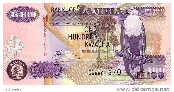 ZAMBIE  100 Kwacha  Emission De 2005  Pick 38c    ***** BILLET  NEUF ***** - Zambia