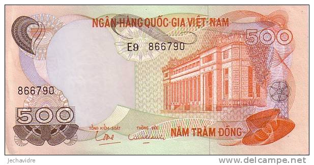 VIET-NAM SUD   500 Dong   Non Daté  Pick 28a    ***** QUALITE  AUNC ***** - Viêt-Nam