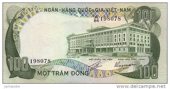 VIET-NAM SUD   100 Dong  Non Daté  Pick 31a    ***** QUALITE  AUNC ***** - Vietnam