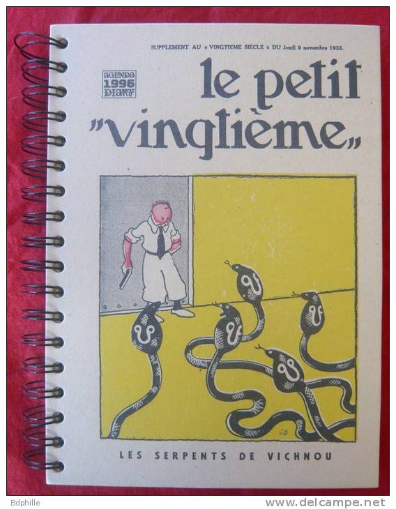 Tintin Le Petit Vingtième - Agenda 1996. ETAT NEUF - Agenda & Kalender