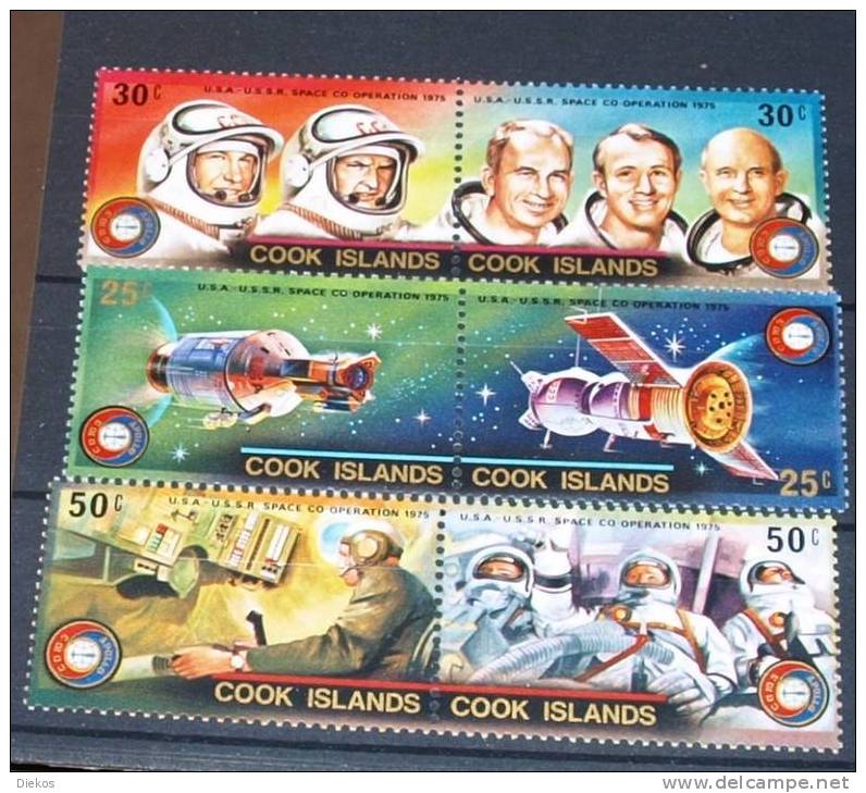 Space,  Cook Island  Nr:  453 -58  Sojus  Apollo  Postfrisch **  MNH  #1399 - Oceania