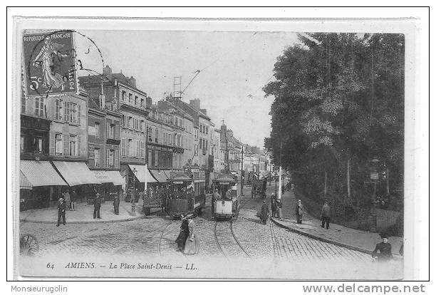 80 )) AMIENS, Place Saint Denis, LL 64 - Allaines