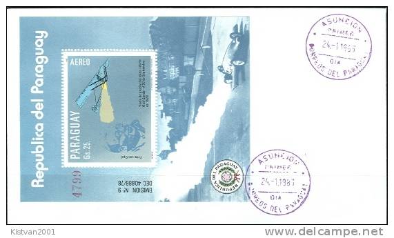 Paraguay FDc - Airplanes