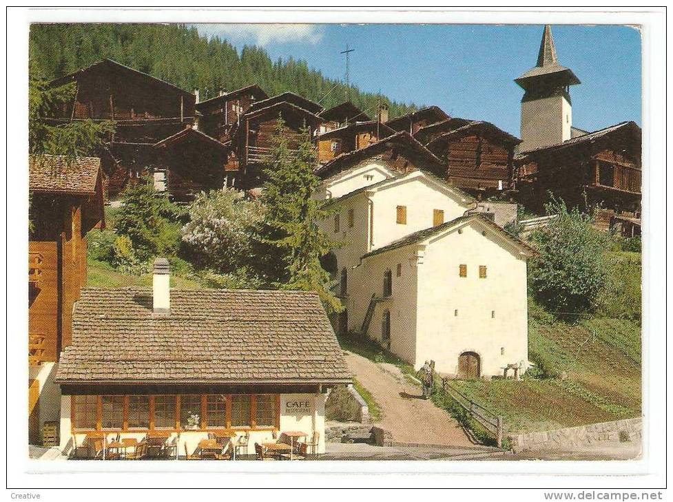 Grimentz ,au Premier Plan,les Caves Des Vins Des Glaciers(voir Scan) - Grimentz