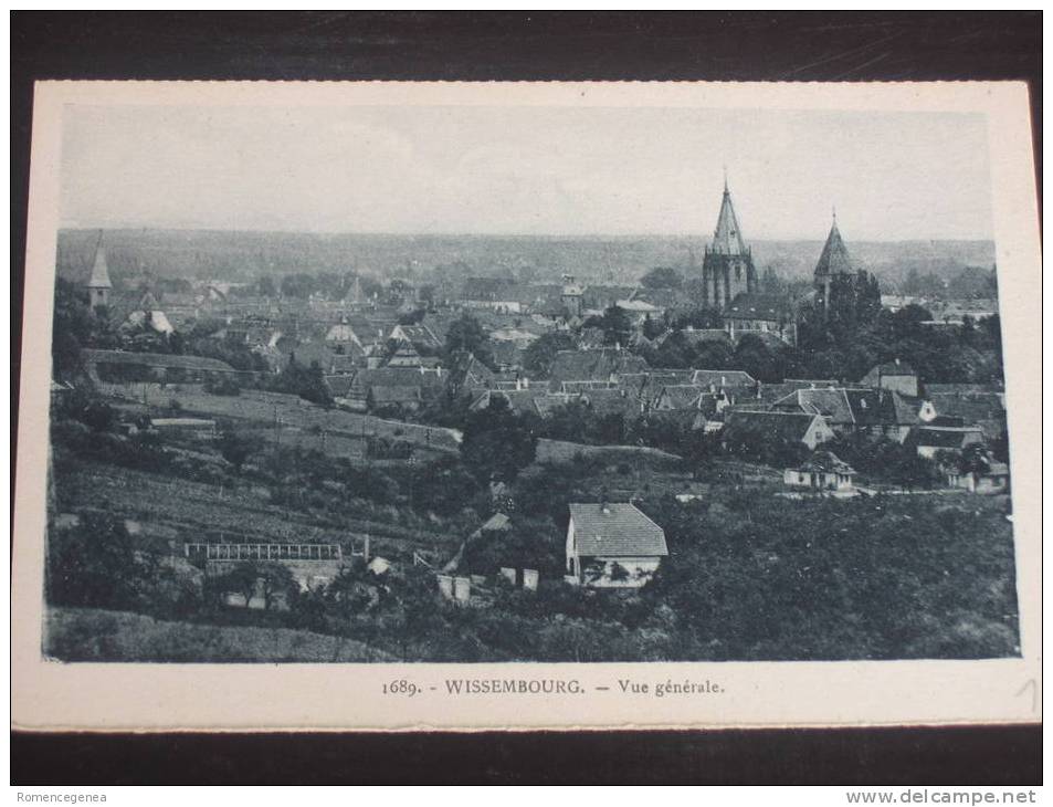 WISSEMBOURG - Vue Générale - Tâchée Au Verso (voir Scan) - Wissembourg