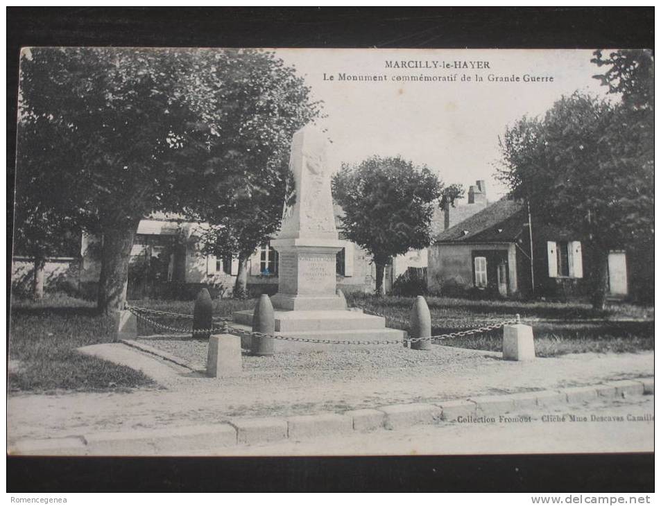 MARCILLY-le-HAYER - Le Monument Commémoratif De La Grande Guerre - Marcilly