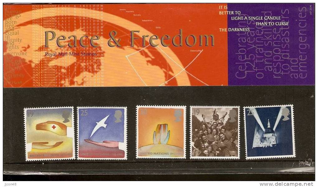 Great Britain 1995  Europa: Peace And Freedom.  Presentation Pack - Presentation Packs