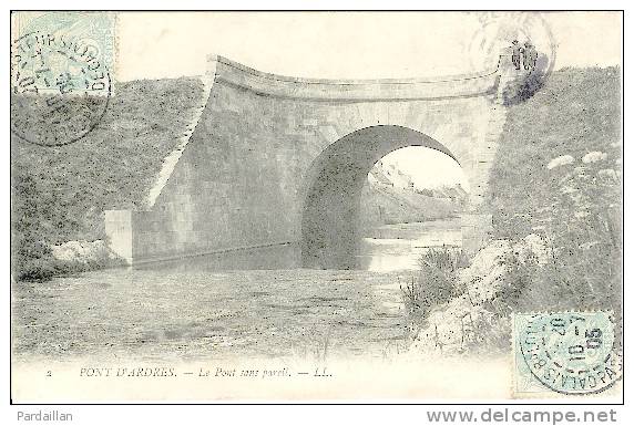 62.  PONT D'ARDRES.  LE PONT SANS PAREIL. GROS PLAN. ANIMATION. 1907 - Ardres