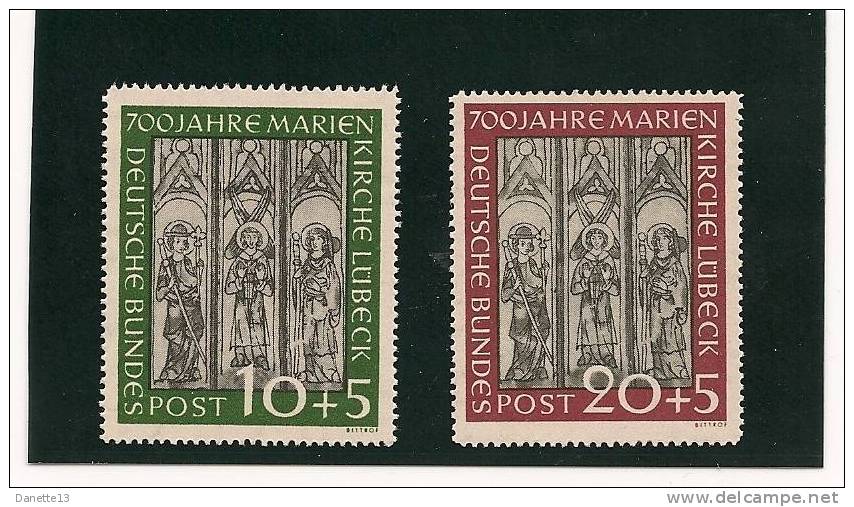 MICHEL - BAND 2 - 1951 - 700 JAHRE MARIENKIRCHE LÜBECK - Unused Stamps