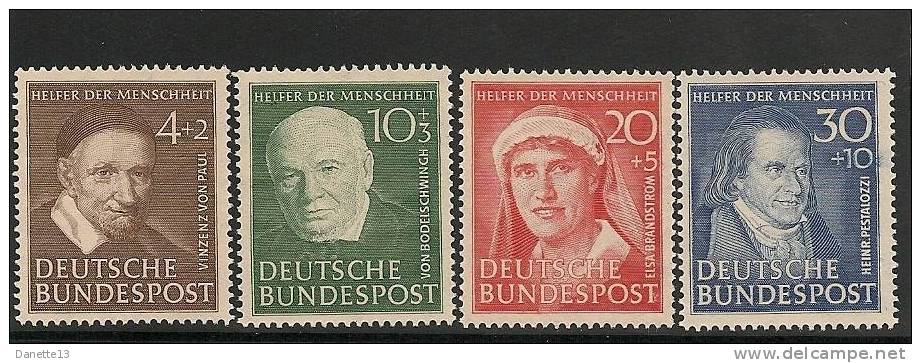 MICHEL - BAND 2 - 1951 - WOHLFAHRT : HELFER DER MENSCHHEIT (II) - Unused Stamps