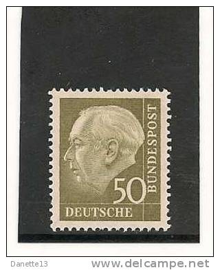 MICHEL - BAND 2 - 1954 - FREIMARKEN : BÜNDESPRÄSIDENT THEODOR HEUSS (I)I - Unused Stamps