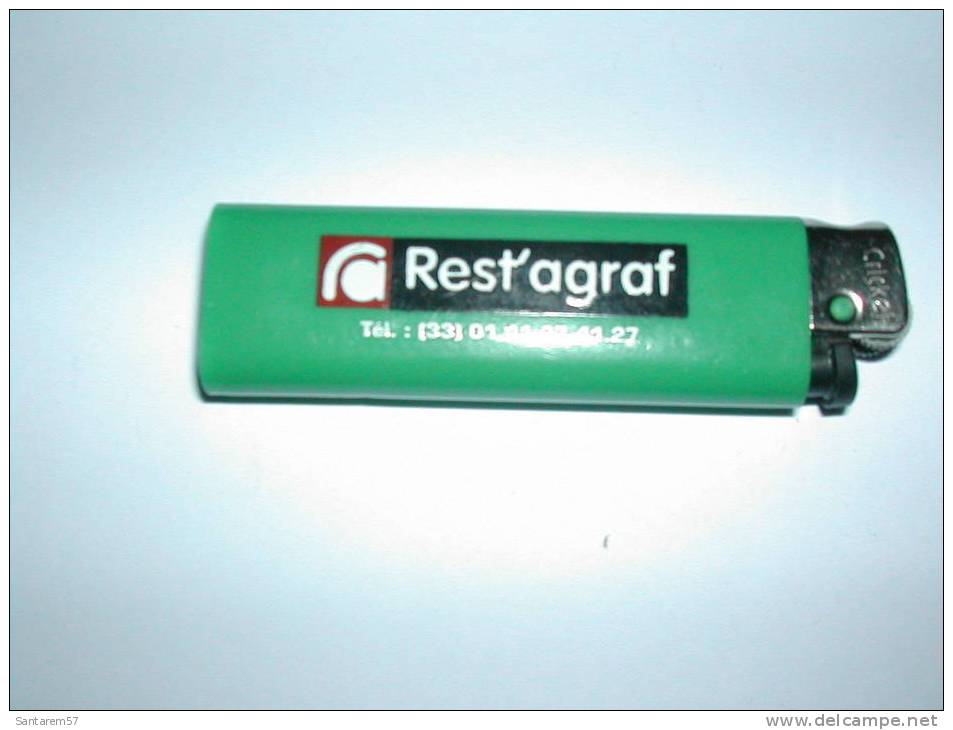 Briquet Publicitaire Advertising Lighter Restagraf FRANCE - Autres & Non Classés