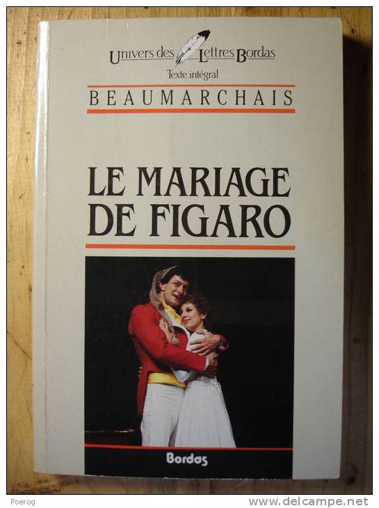 BEAUMARCHAIS - LE MARIAGE DE FIGARO - BORDAS - 1988 - Autores Franceses