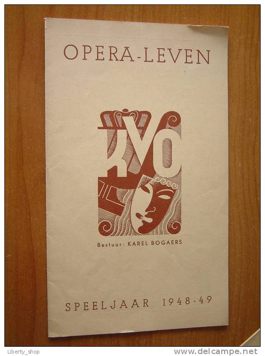 OPERA - LEVEN KVO / Bestuur : Karel Bogaers SPEELJAAR 1948 - 49 N° 26 !! - Programme